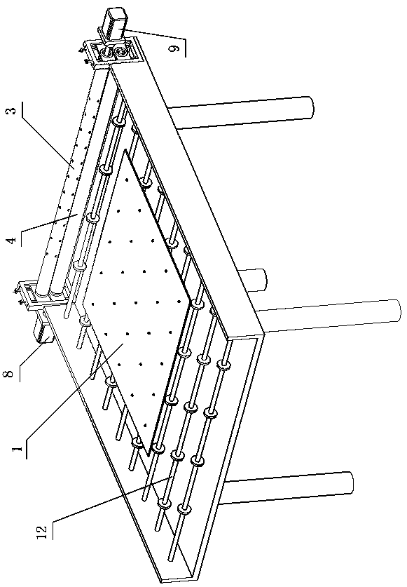 Vacuum glass integral support article preparation device