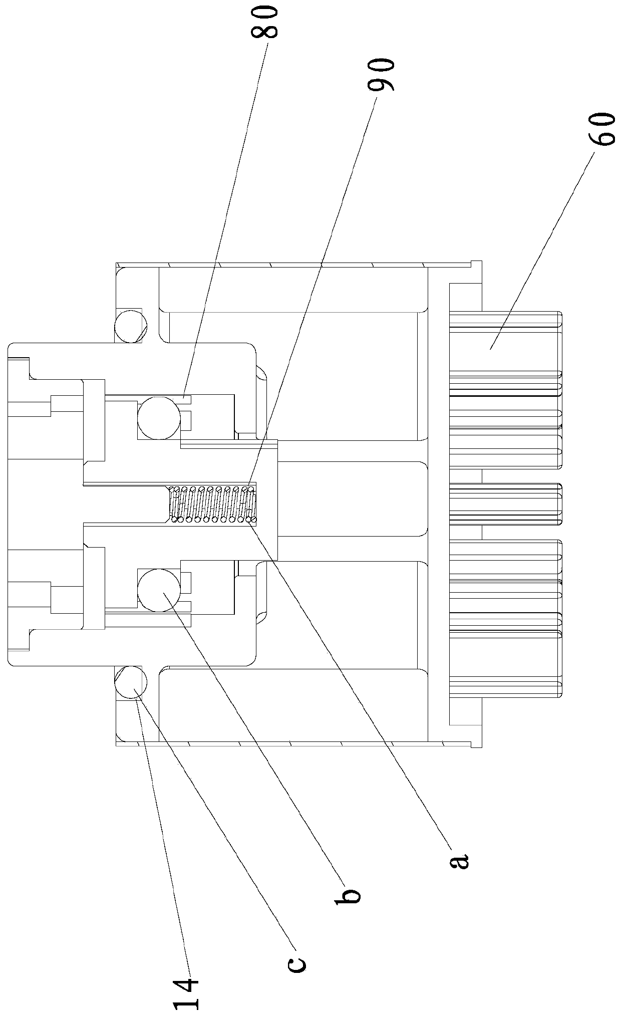 Corner valve joint with constant flow and non-return functions