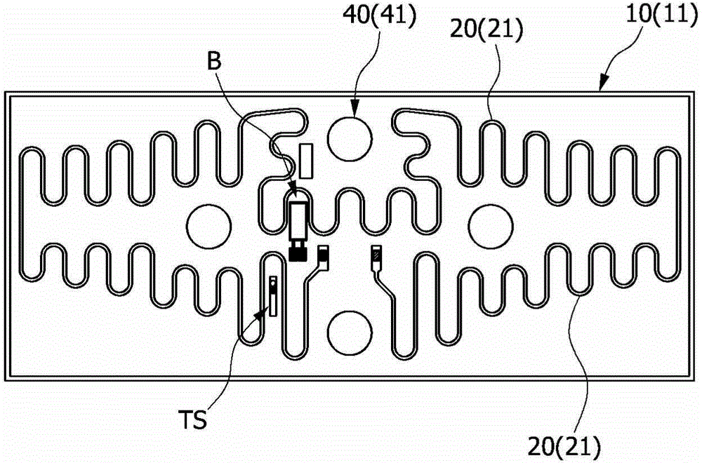 Therapeutic device capable of interactively cross-outputting low frequencies or ultrasound and heat