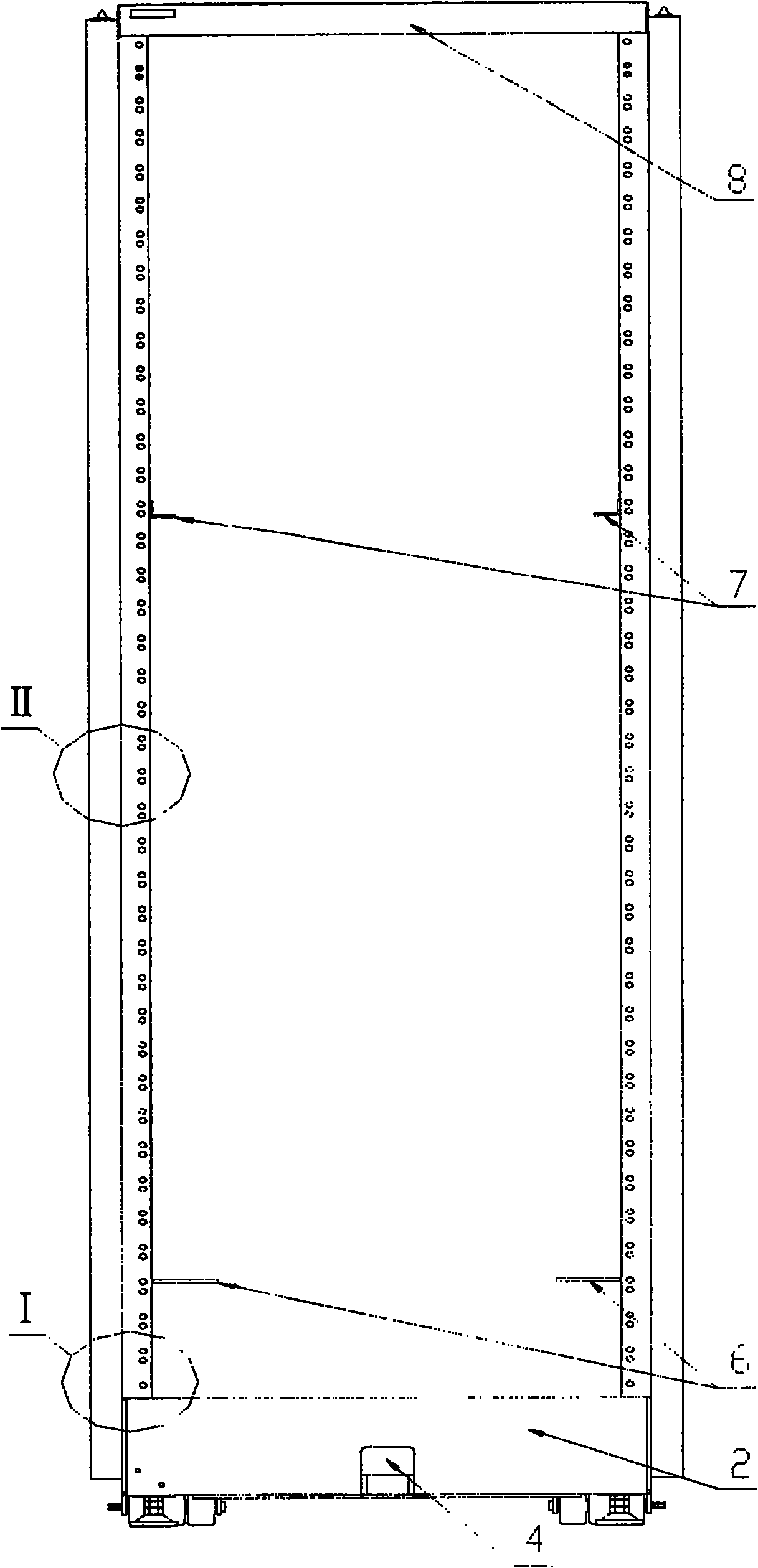 Sheet metal frame cabinet for installing frame or cabinet and method for installing frame or cabinet