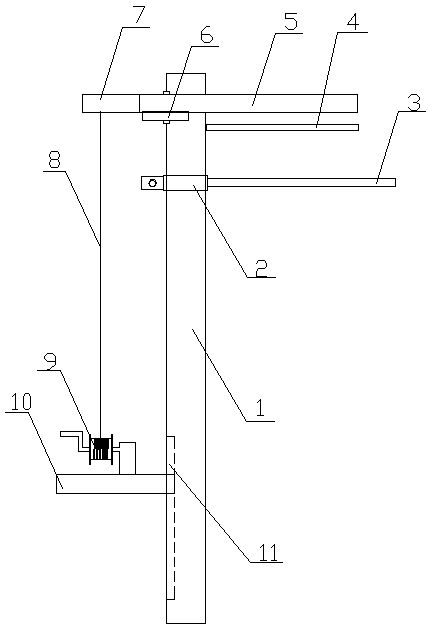 Live bird nest removal device for electrical equipment and using method