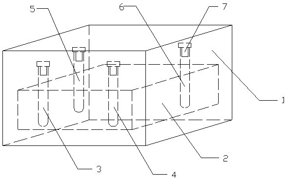 Internal quality control kit for detecting transfusion compatibility and production process thereof