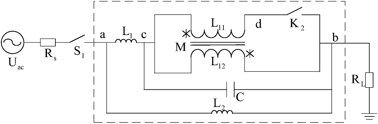Hybrid short-circuit fault current limiter and current limiting method