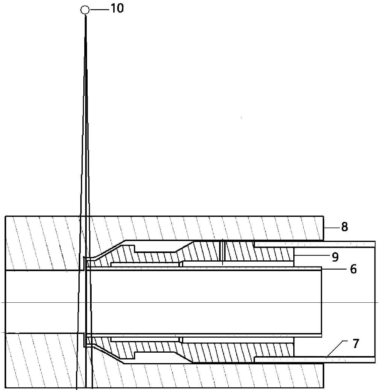 X-ray detecting compensation block and detecting method for end weld joint of fuel rod