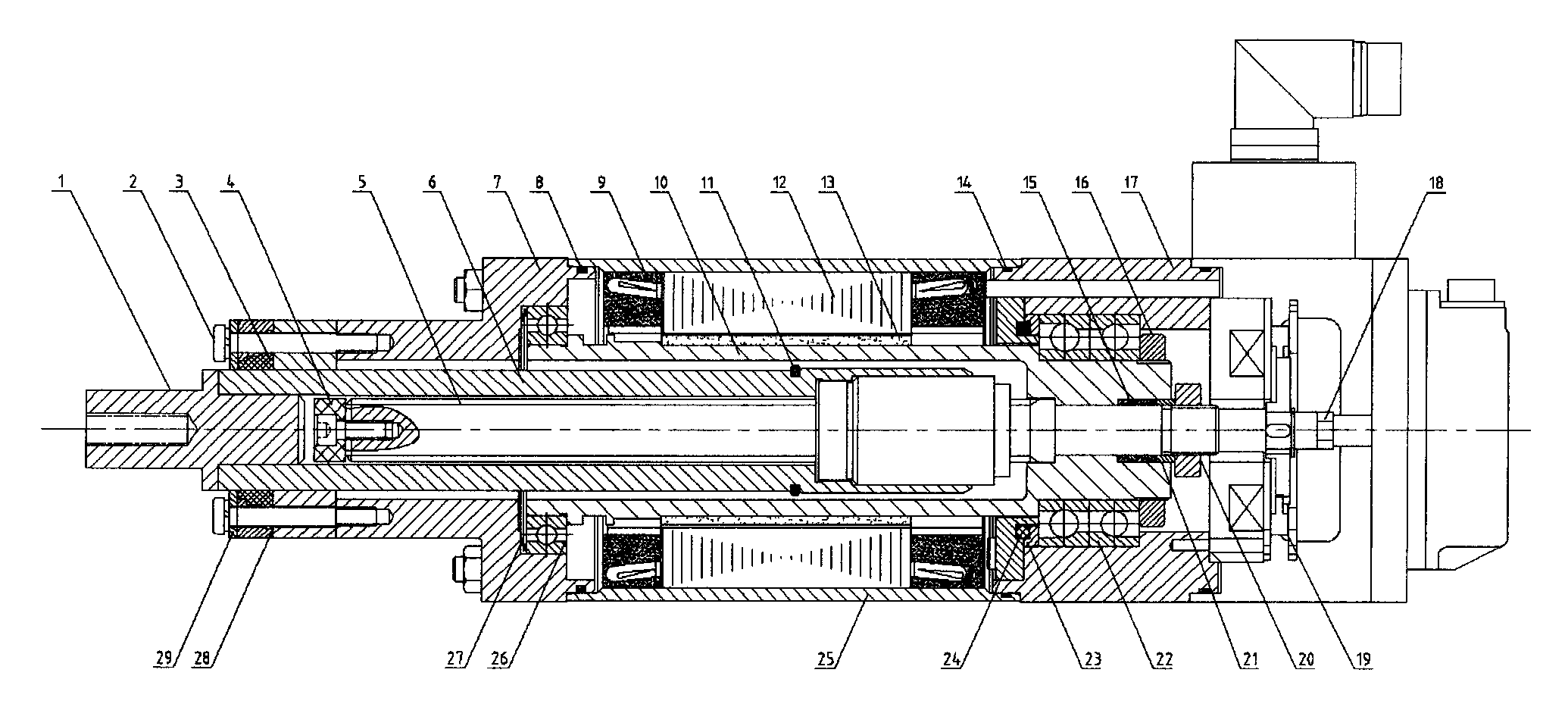 Linear motion conversion method for servo motor