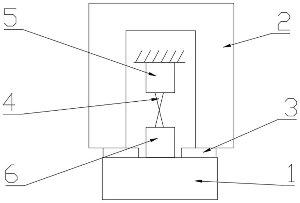 Medium strain rate tensile experiment device