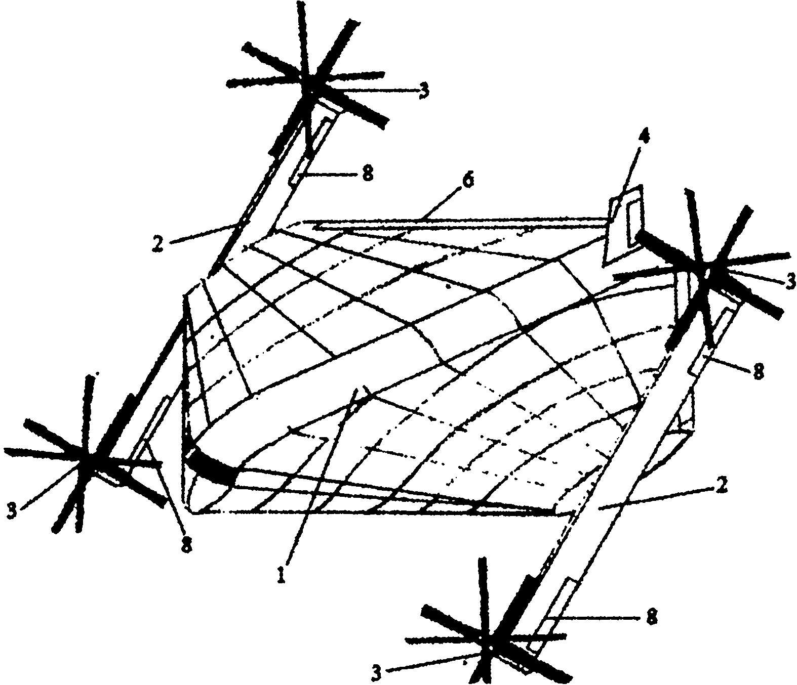 Structure of vertical take-off and landing rotor aircraft