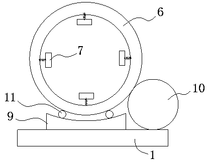 Circular tube polishing and painting device