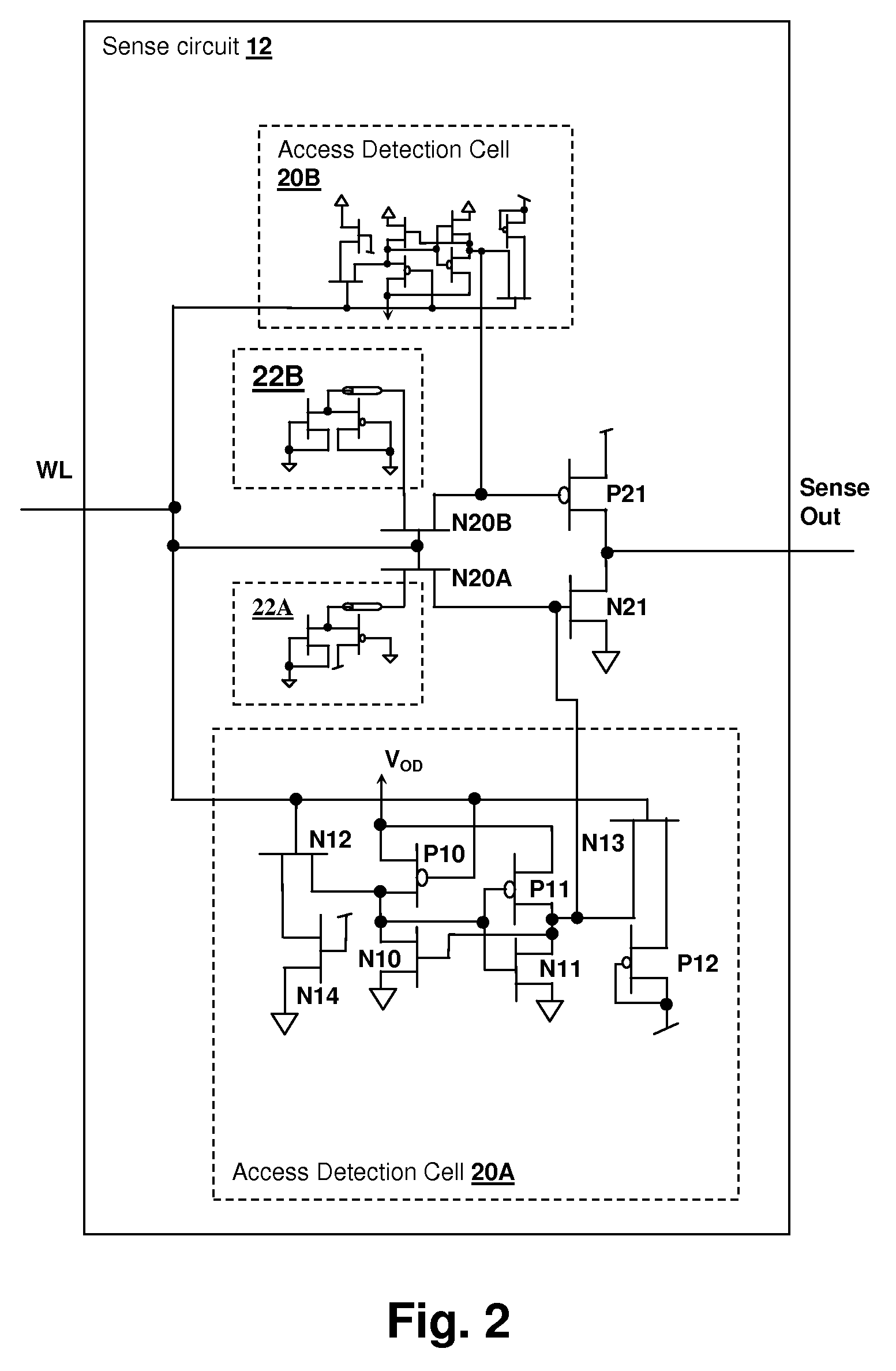 Method for evaluating storage cell design using a wordline timing and cell access detection circuit