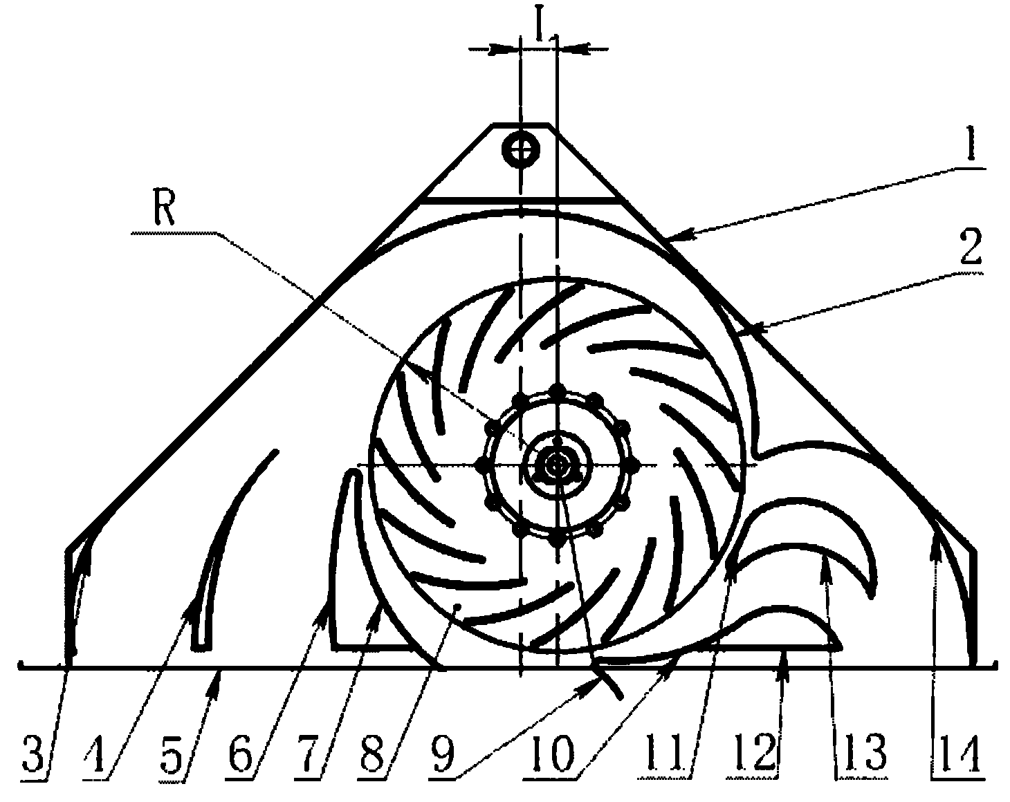 Compact single-suction centrifugal fan