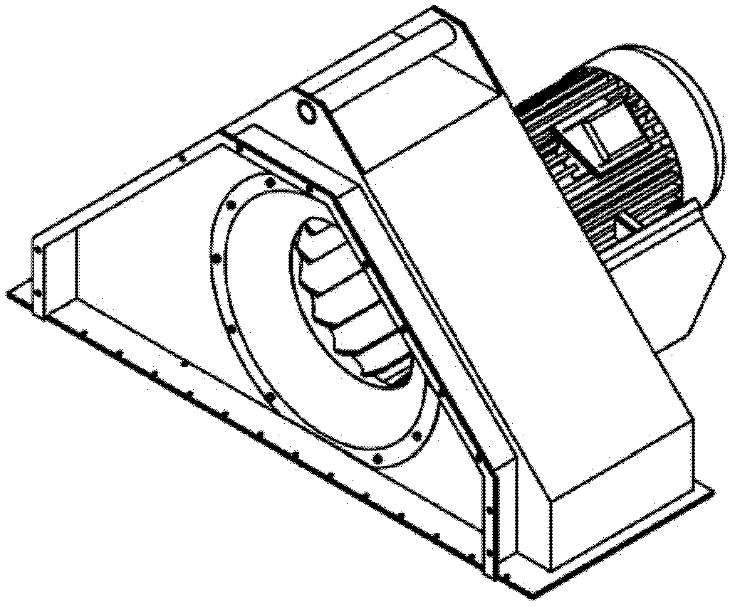 Compact single-suction centrifugal fan