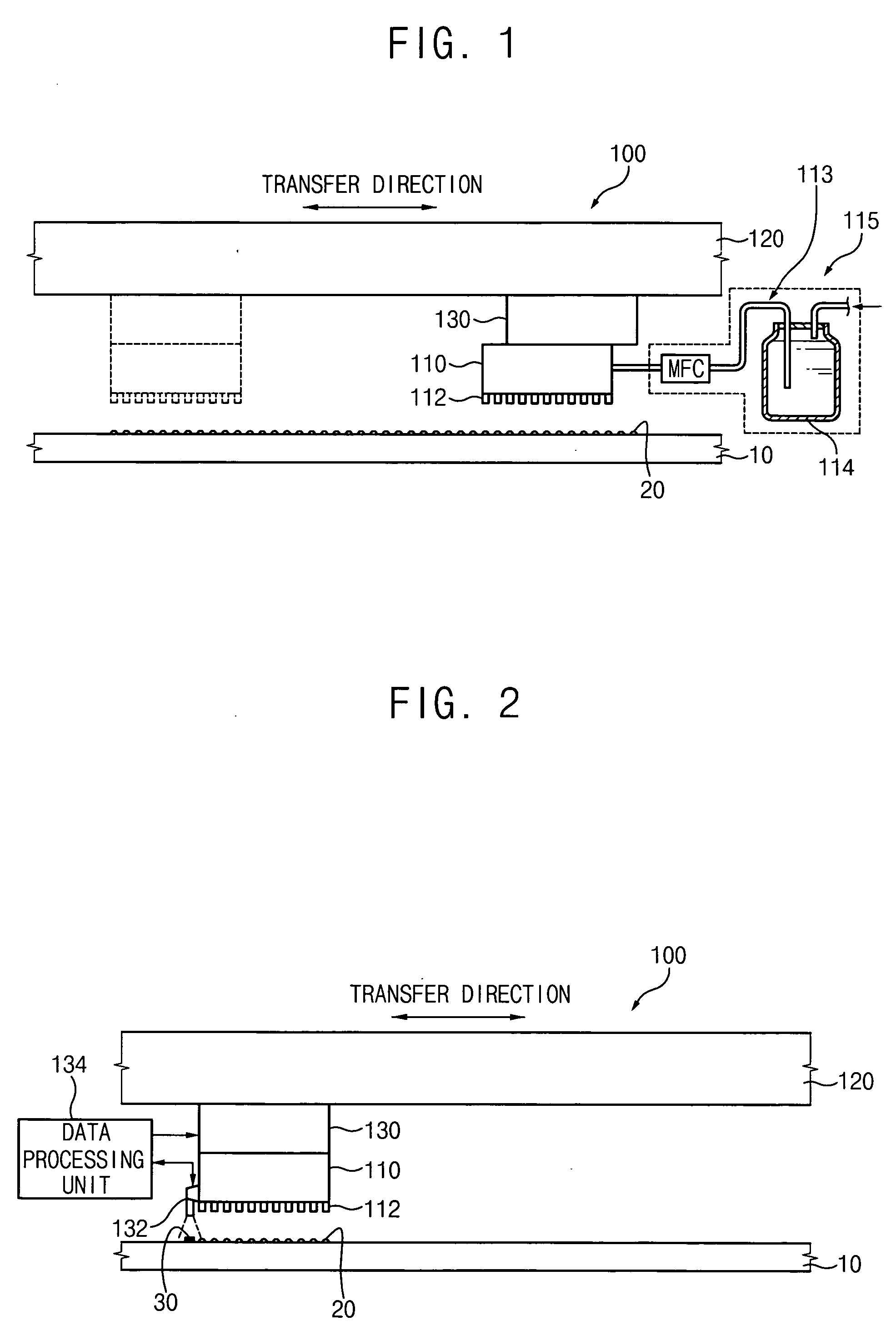 Apparatus for depositing an organic material on a substrate