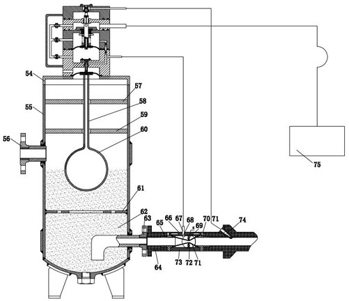 A basement positive pressure sewage lifting mechanism