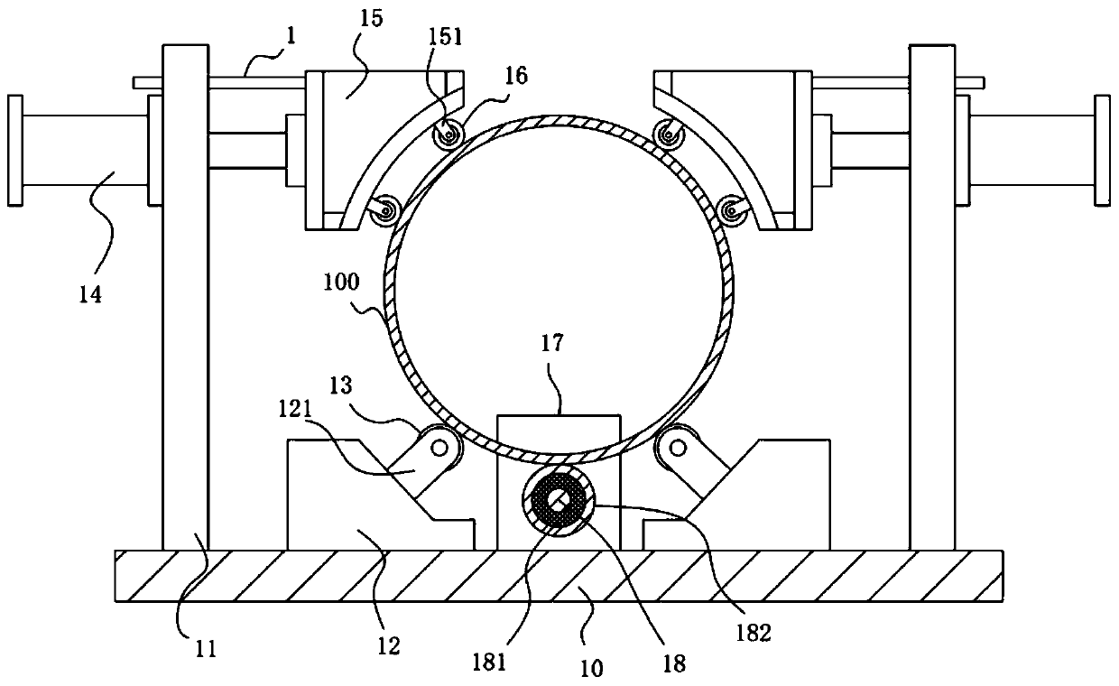 Automatic rotating mechanism for chemical metal cylinder