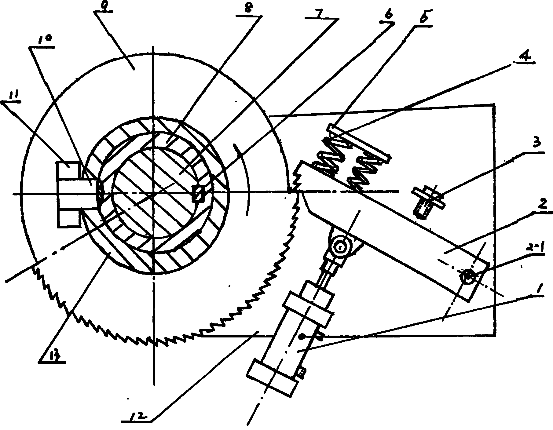 Ratchet type braking device