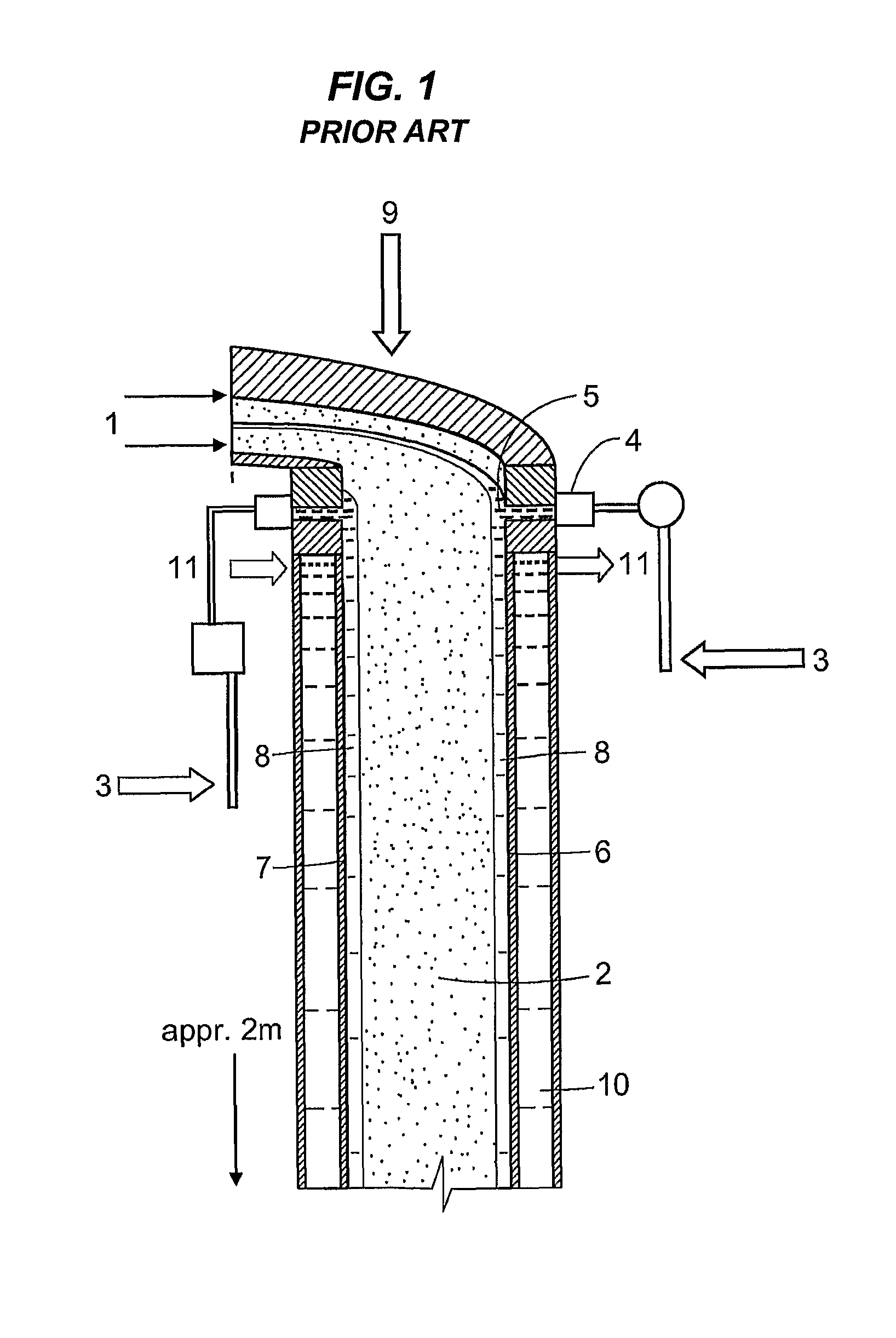 Method and device for the sulfonation or sulfation of sulfonatable or sulfatable organic substances and for performing faster, strongly exothermic gas/liquid reactions