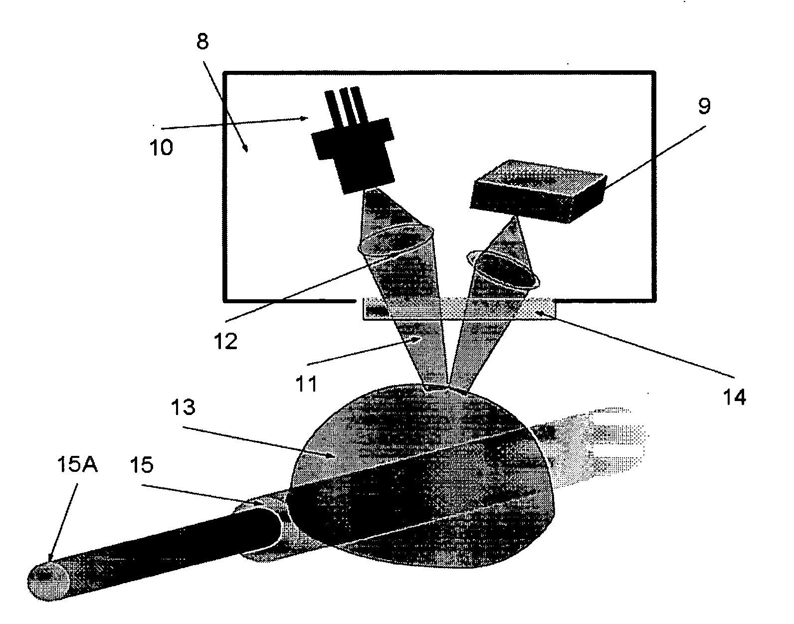 Medical simulation device with motion detector