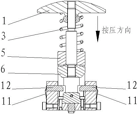 A manual one-piece punching and marking tool for part surface marking