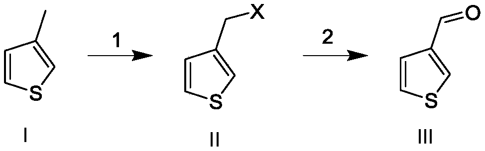 Preparation method of 3-thiophenecarboxaldehyde