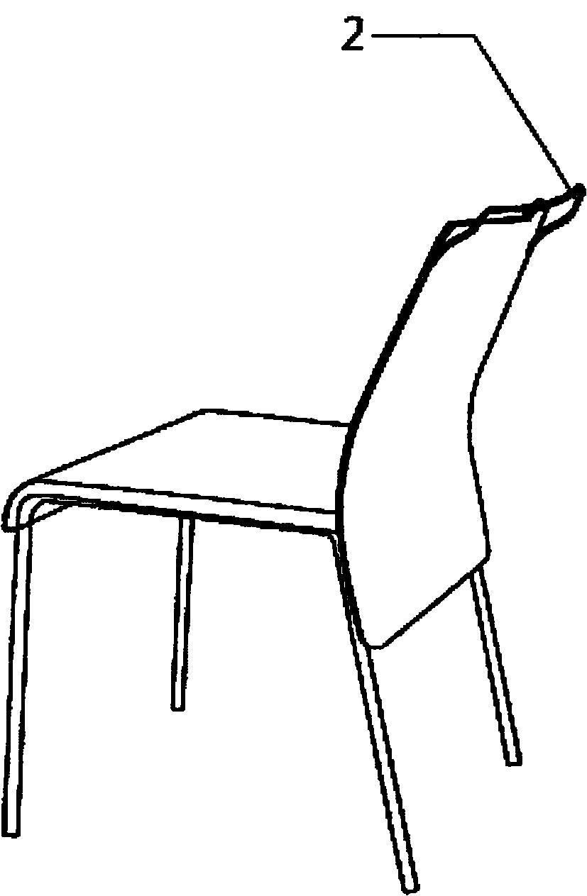 Chair integrated with hanging system