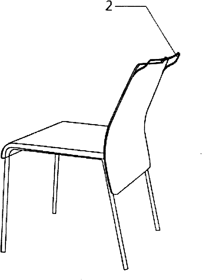 Chair integrated with hanging system