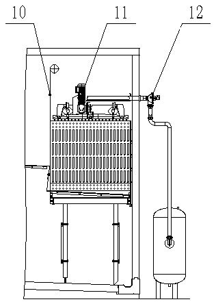 Continuous-working defrosting device for quick-freeze storage