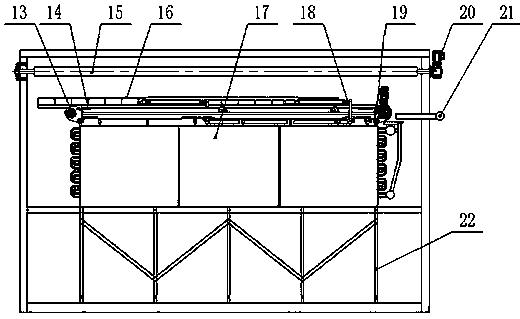 Continuous-working defrosting device for quick-freeze storage