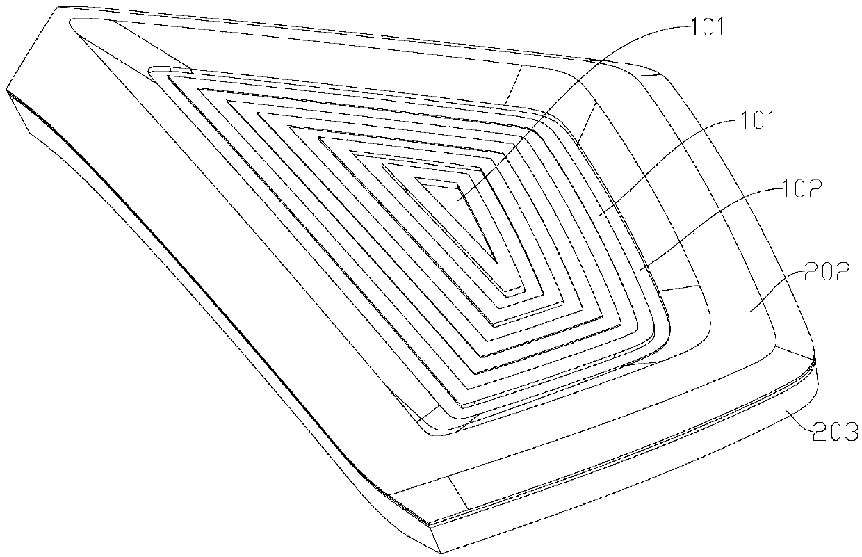 Three-dimensional optical component, lamp and method for generating three-dimensional deep illuminating effect