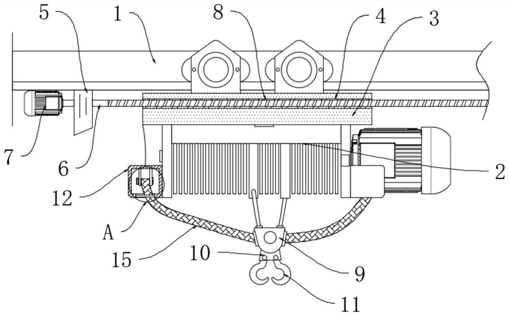 Stabilizing device for full-automatic traveling crane component