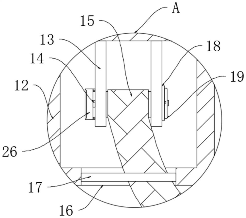 Stabilizing device for full-automatic traveling crane component