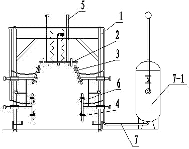 Compressed air profiling blowing device