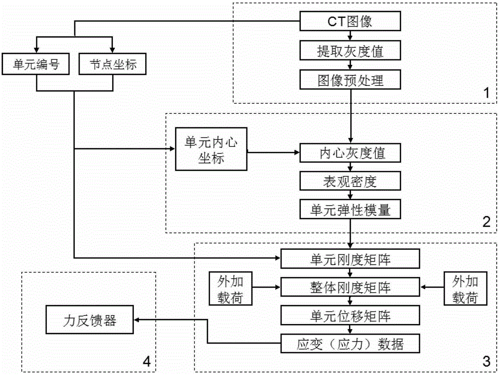 Femoral biomechanical finite element analysis system based on force feedback