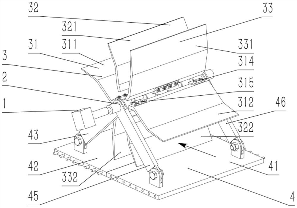 A foldable, modular hydroelectric device