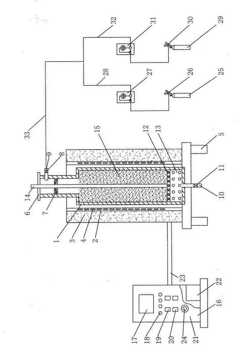 Testing device for simulating spontaneous combustion and fire extinguishment processes of coal