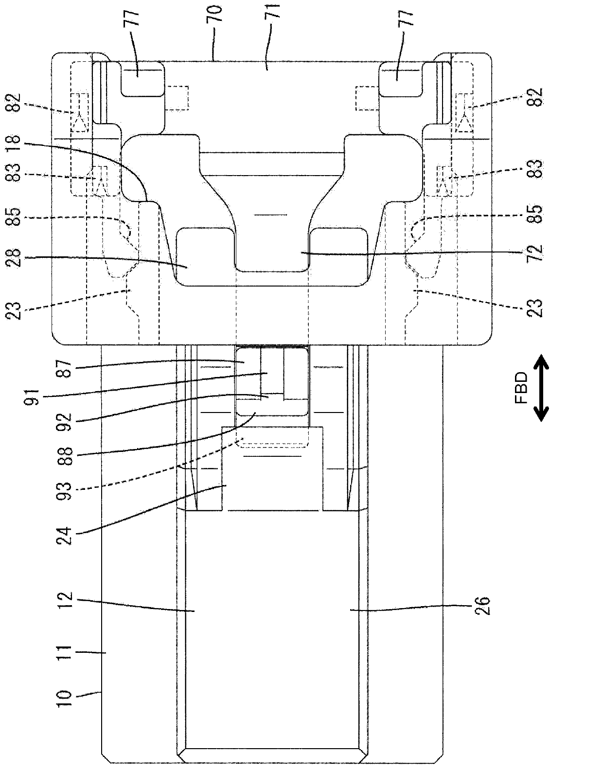 Connector, connector assembly and assembling method therefor