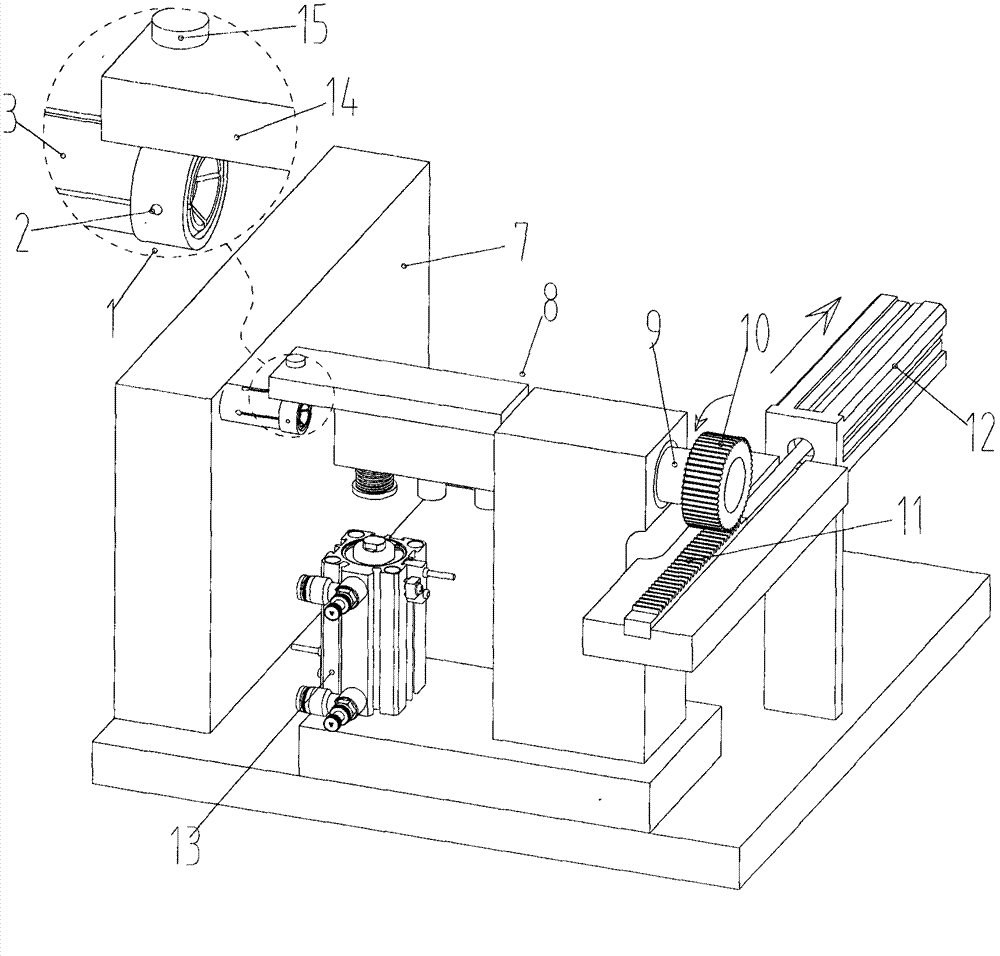 Position correcting mechanism of automobile slide bearing oil injection holes