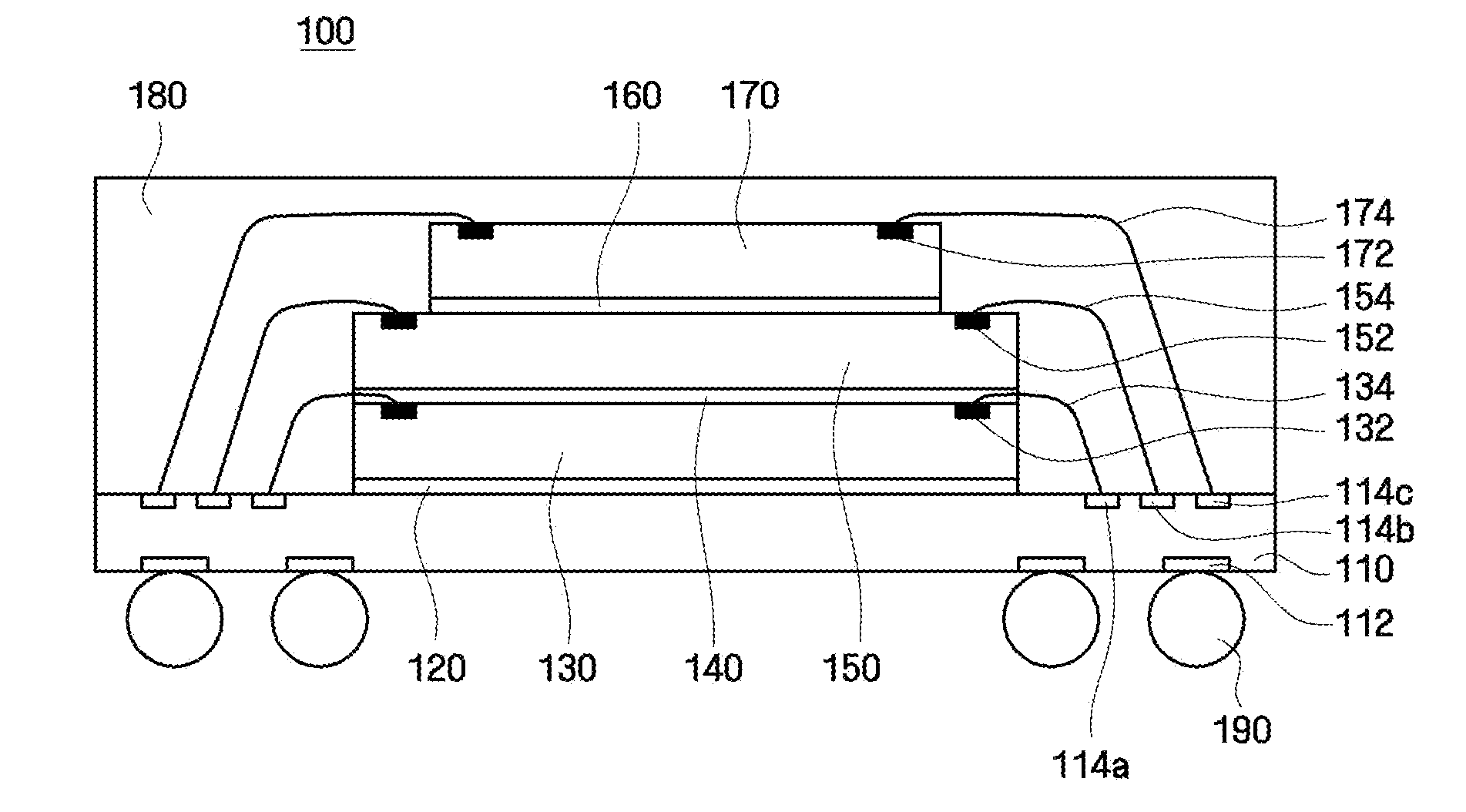 Stacked package, method of fabricating stacked package, and method of mounting stacked package fabricated by the method