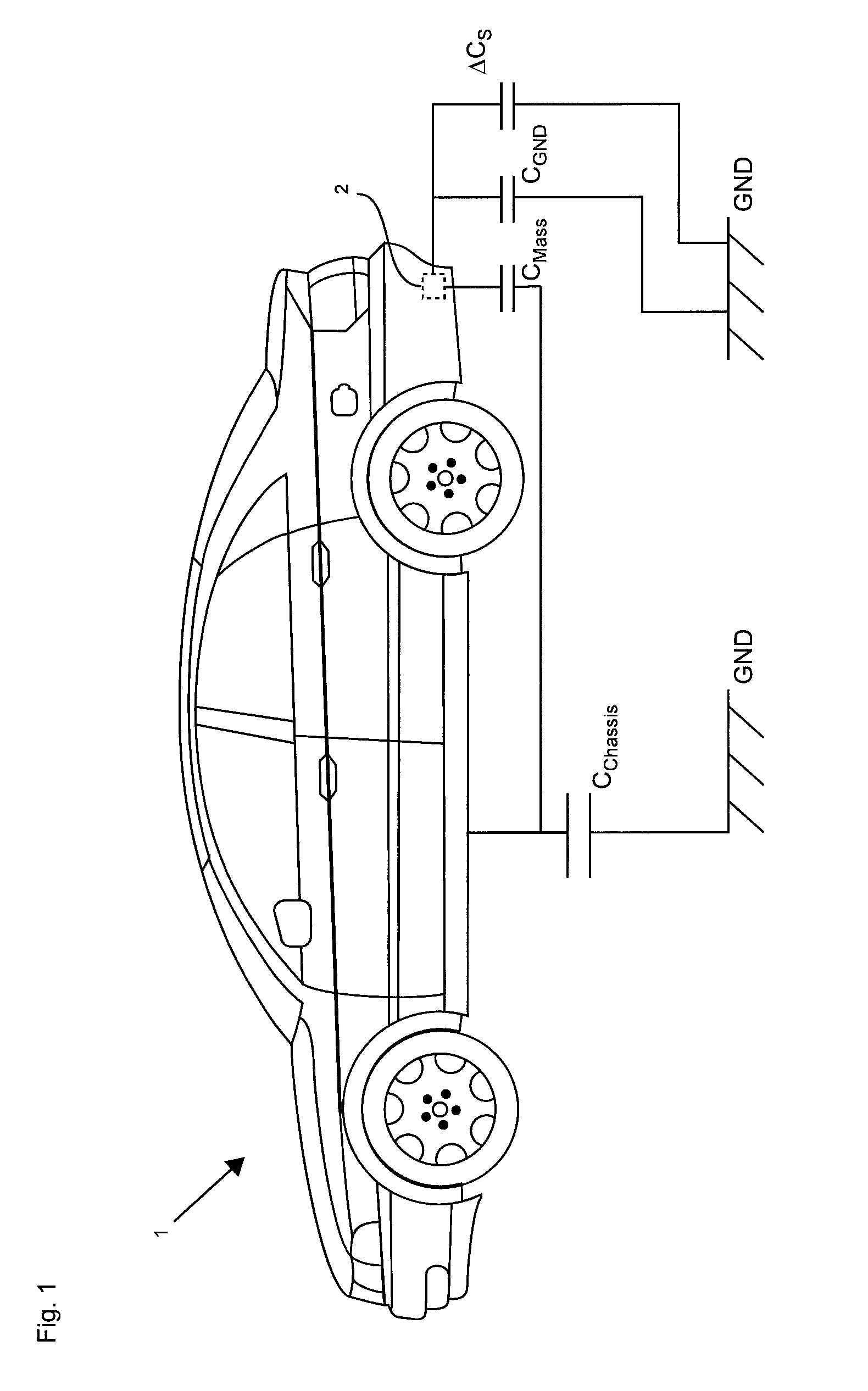 Device and method for evaluating the capacitance of a sensor electrode of a proximity sensor