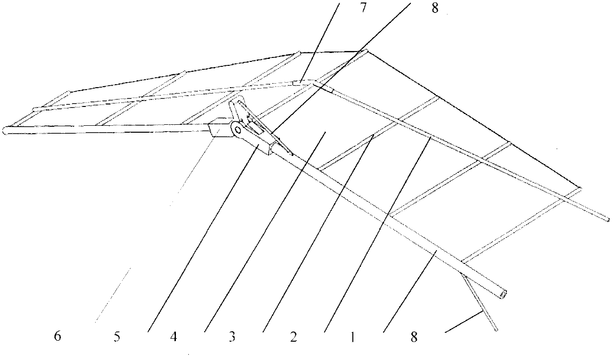 Miniature semi-active folding flapping wing