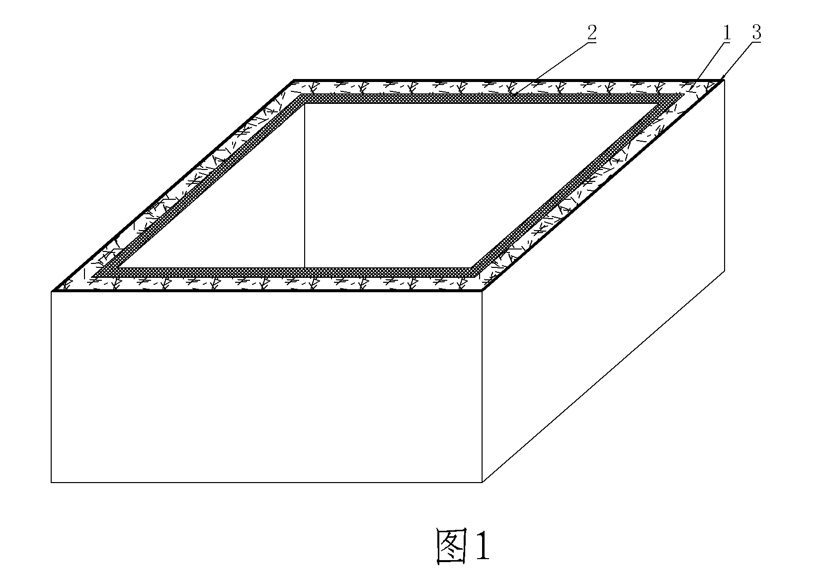 Matrix for filling cast-in-situ concrete