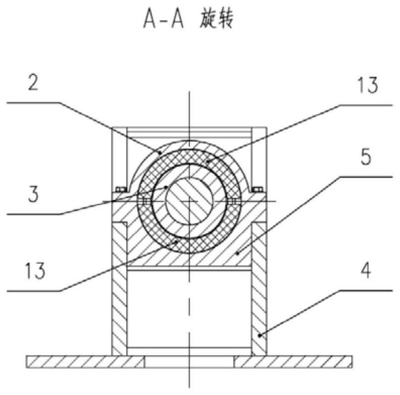 Pushing device for sunken vertical shaft