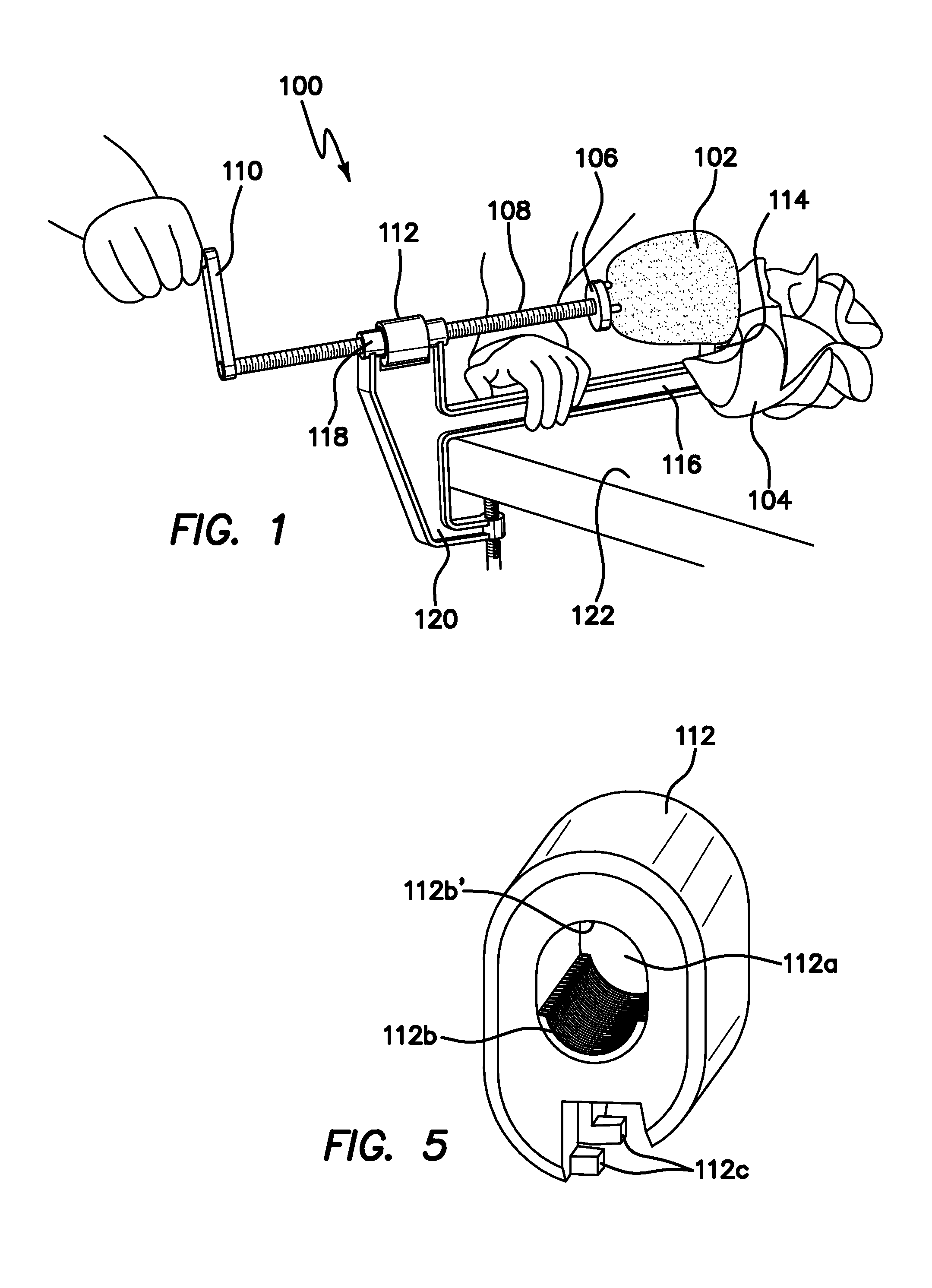 Apparatus and method for cutting produce in a continuous curl for the purpose of making a curly spiraled potato chip