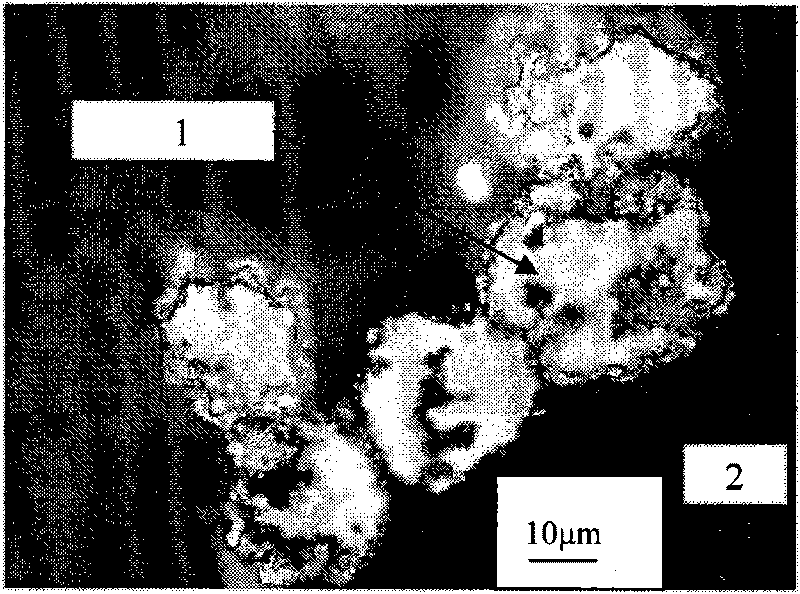 Method for preparing compound powder used for abrasion-resistant self-lubricating coating