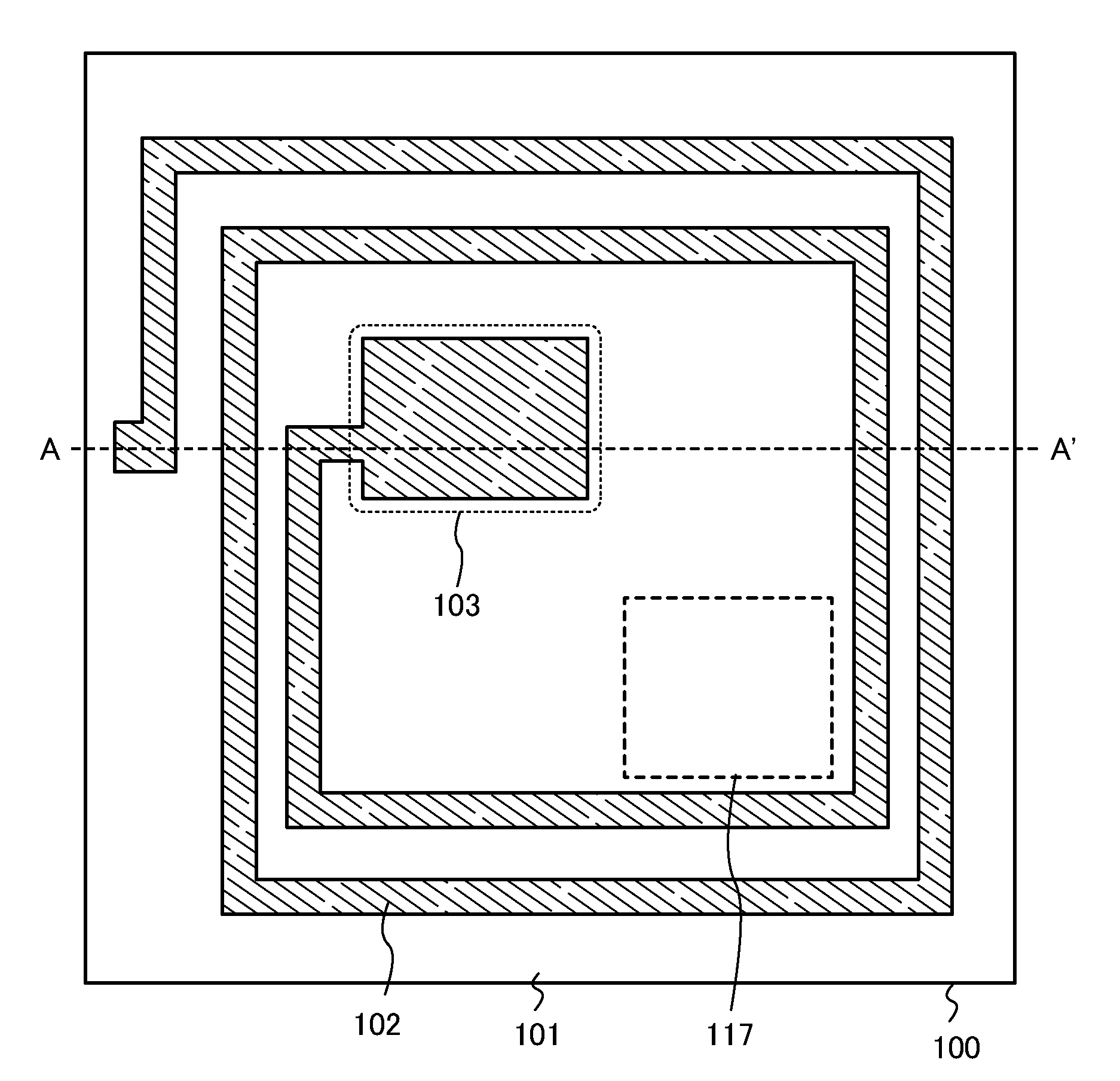Antenna, semiconductor device, and method of manufacturing antenna