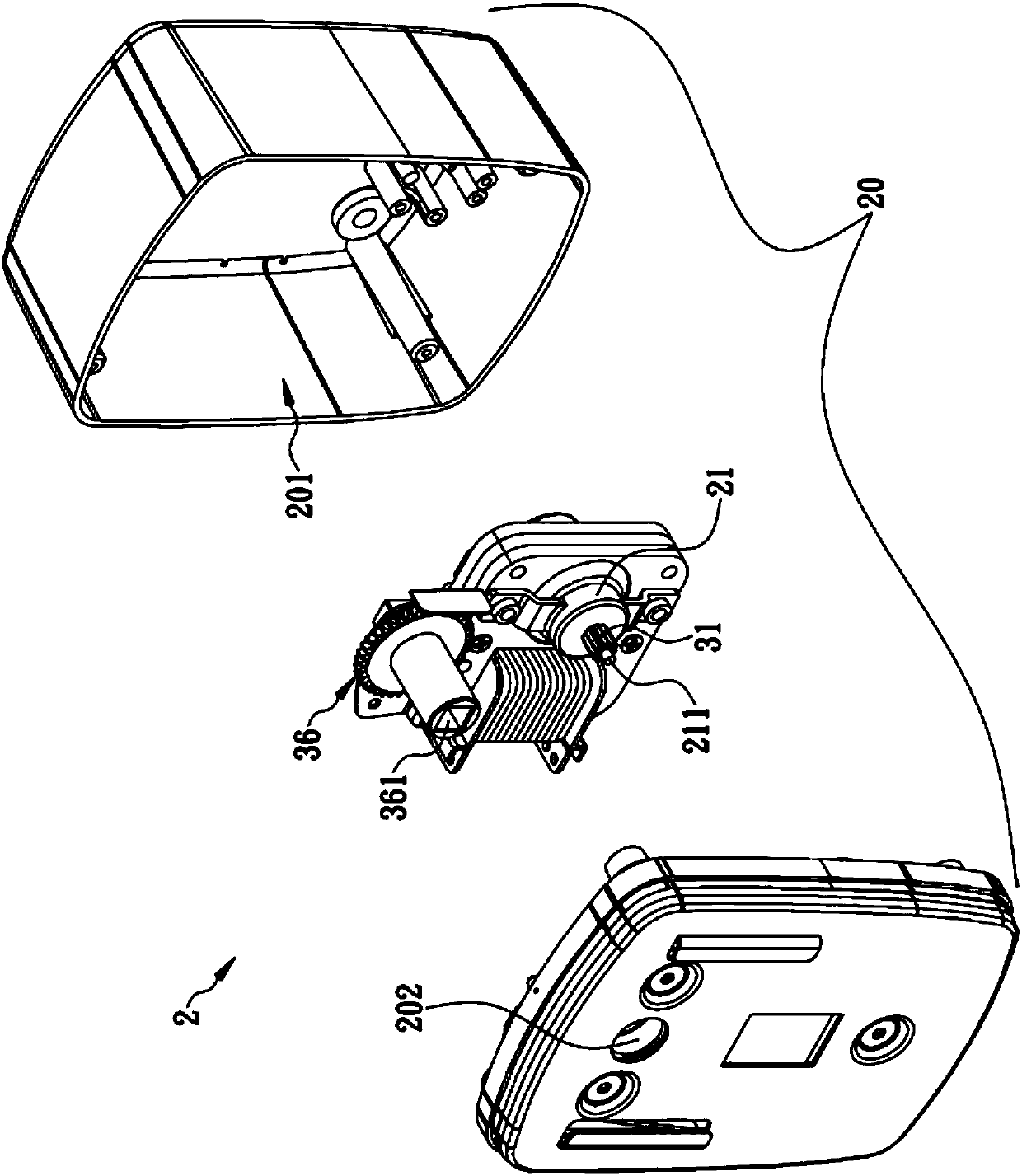 A speed reduction mechanism for a barbeque turning device stabilizing and increasing torque with five phases of speed reduction