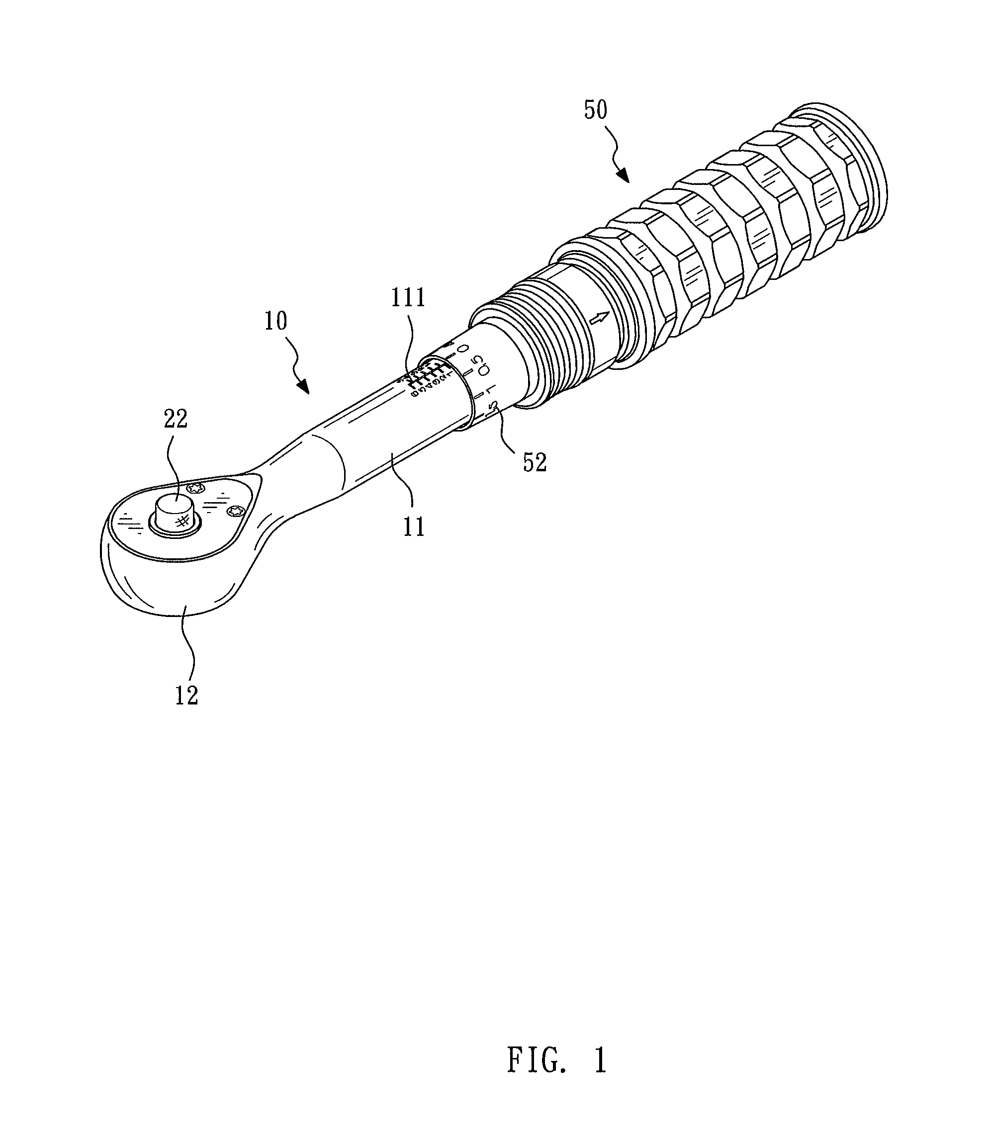Torque wrench with constant torque
