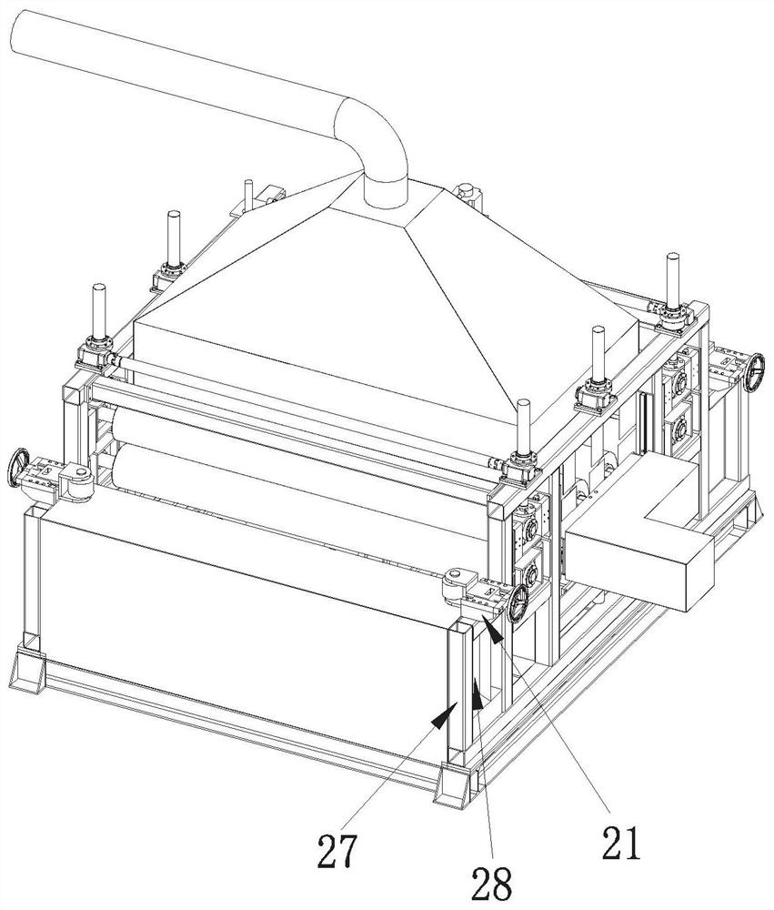 A mechanism for derusting steel plates