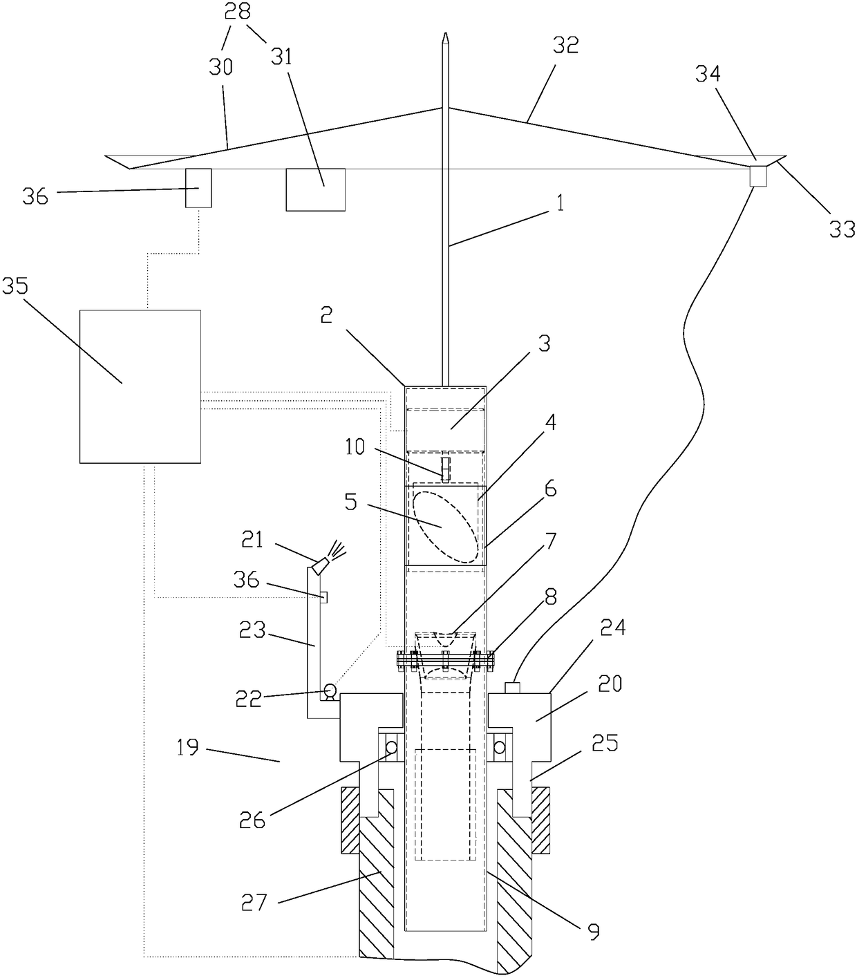 A green intelligent semi-concealed monitoring device