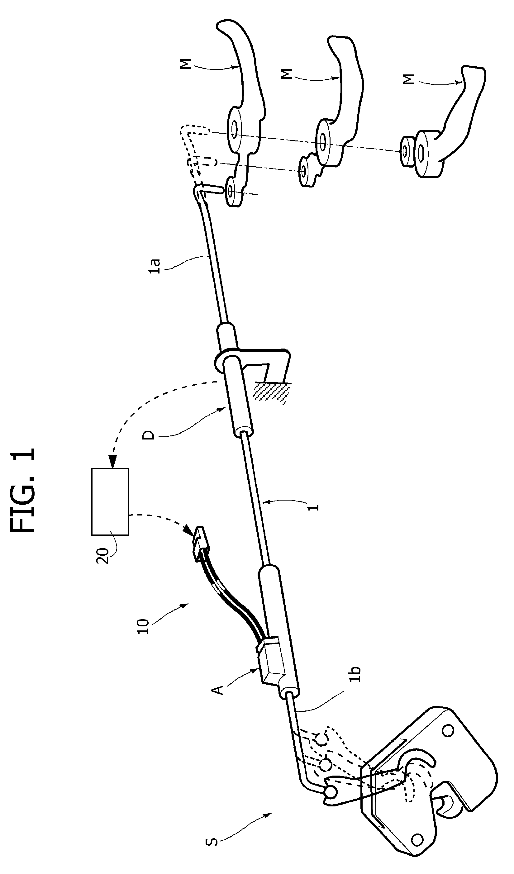 Manual actuating system assisted by a shape-memory actuator