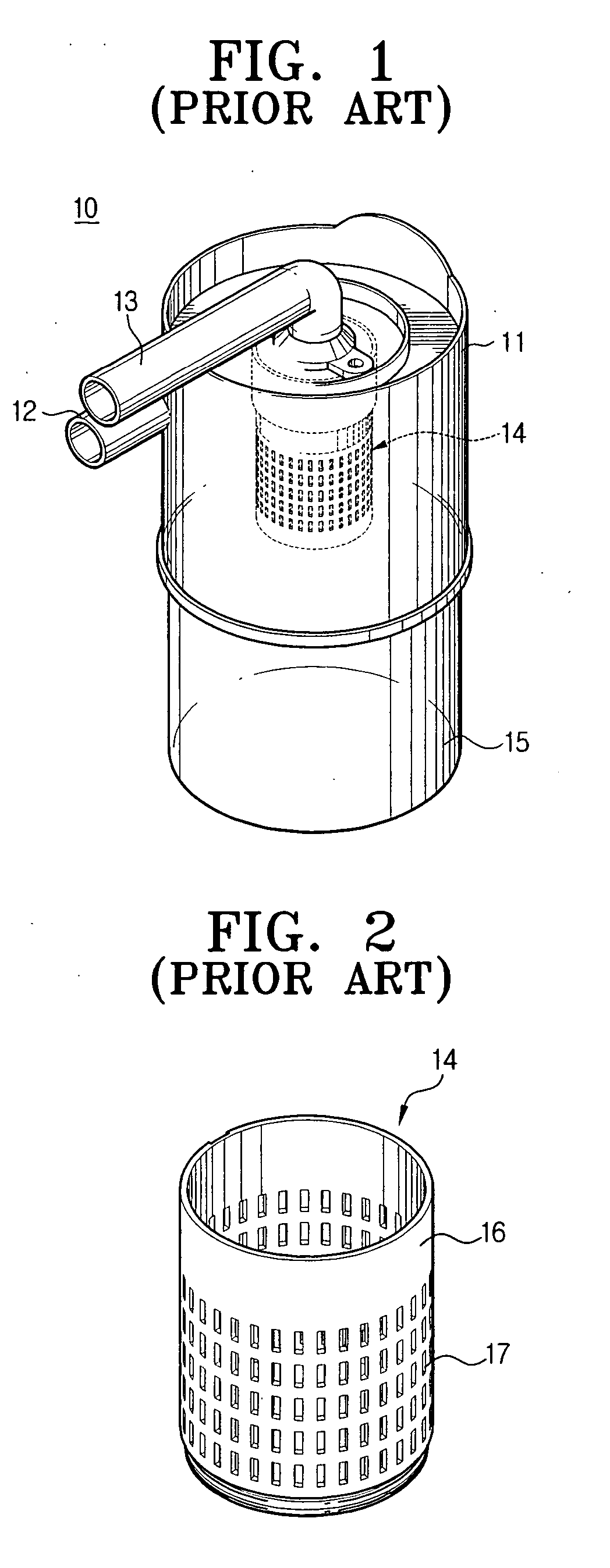 Filter assembly and cyclone dust collecting apparatus having the same